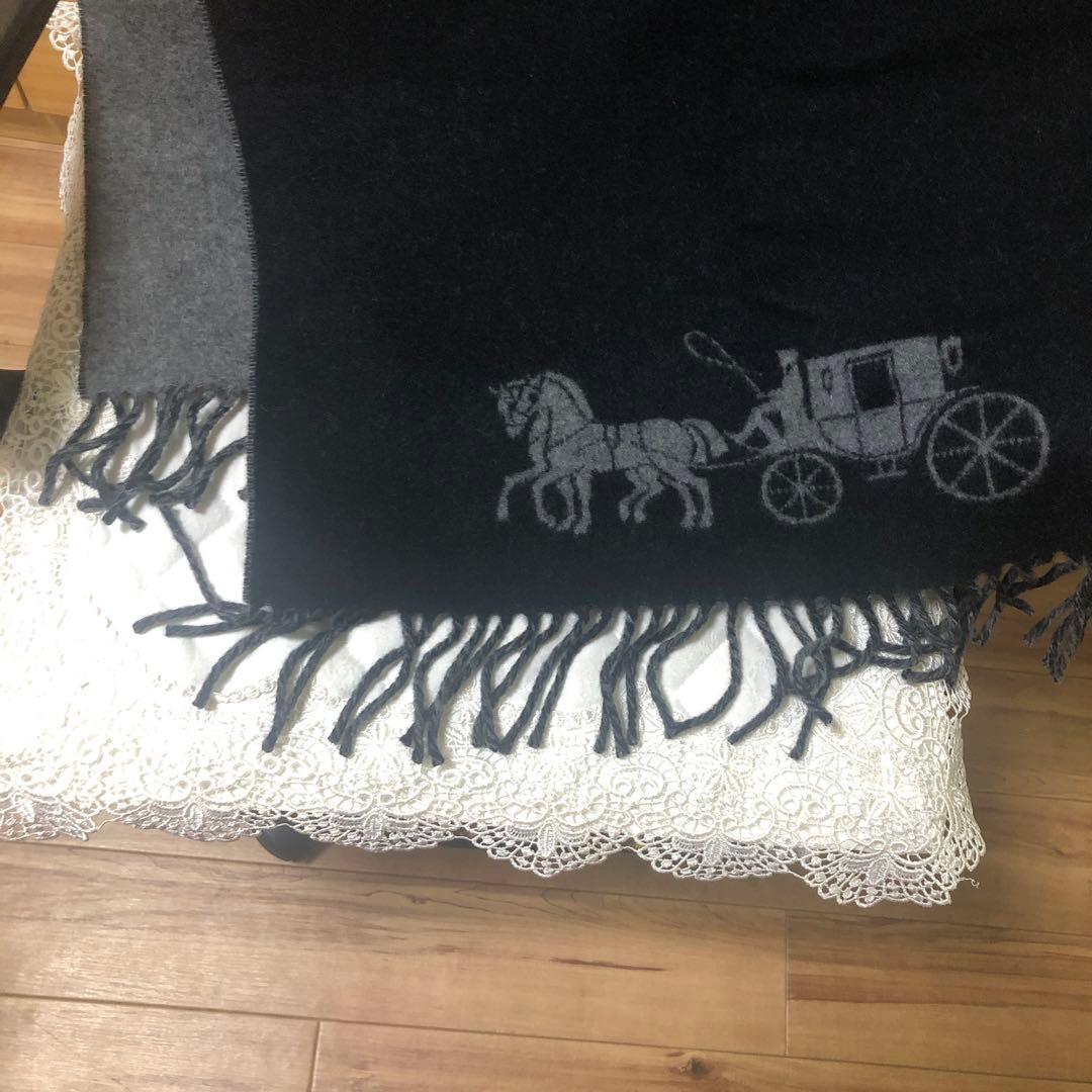 最終セール中75%of大判ストールホースアンドキャリッジ新品未使用品¥45000