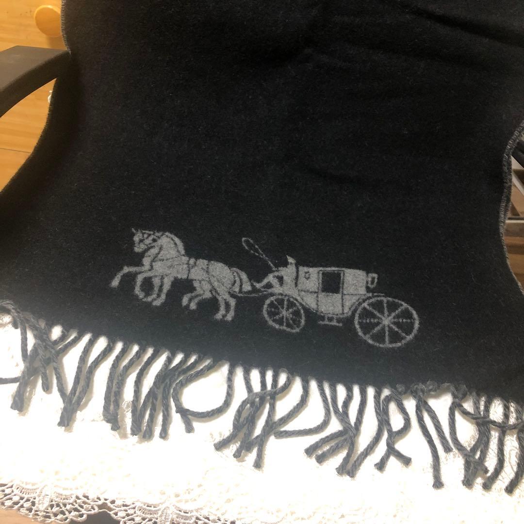 最終セール中75%of大判ストールホースアンドキャリッジ新品未使用品¥45000