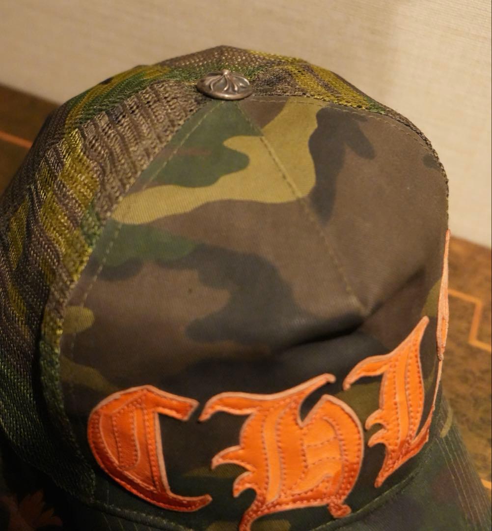 Chrome Hearts LA 迷彩刺繍ロゴキャップ