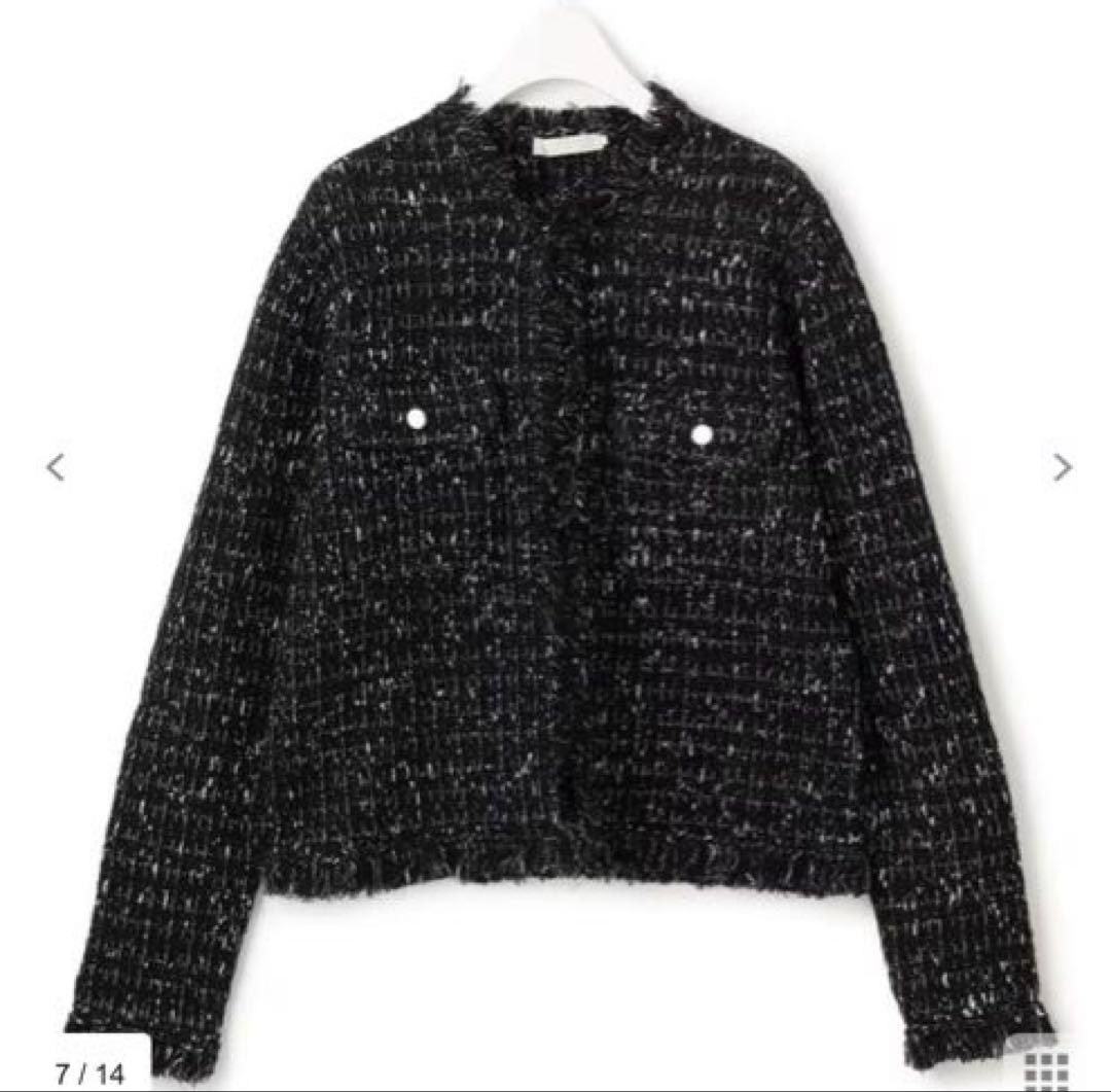 IcB ルレックスニットツイード カーディガンジャケット　新品未使用