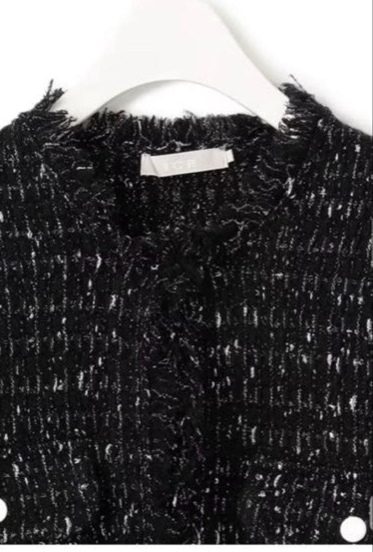 IcB ルレックスニットツイード カーディガンジャケット　新品未使用