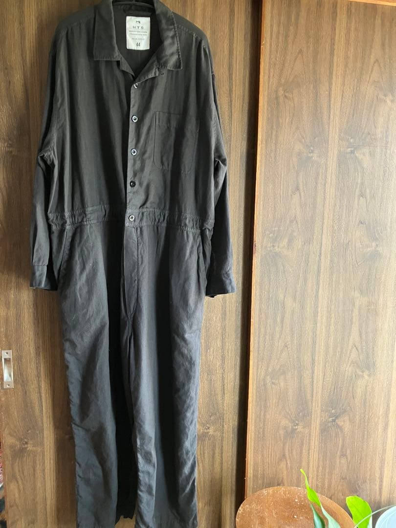 HTS コットンリネン　オーバーオール