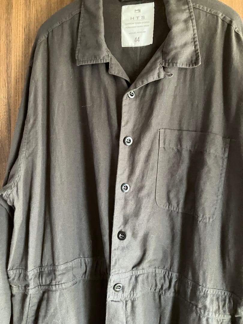 HTS コットンリネン　オーバーオール