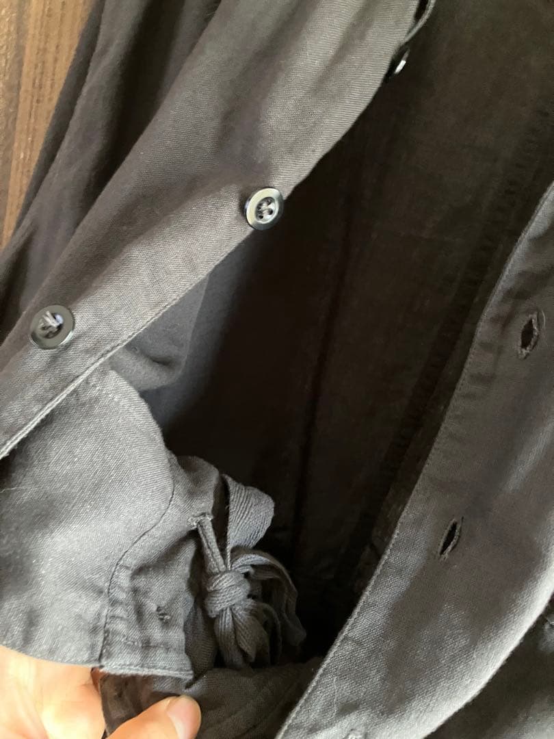 HTS コットンリネン　オーバーオール