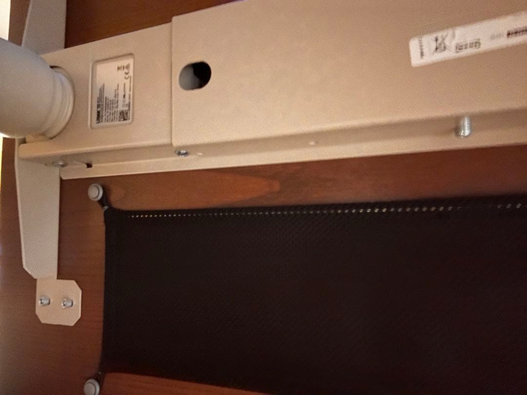 IKEA IDÅSEN（イドーセン）昇降式 ブラウン/ベージュ120×70cm