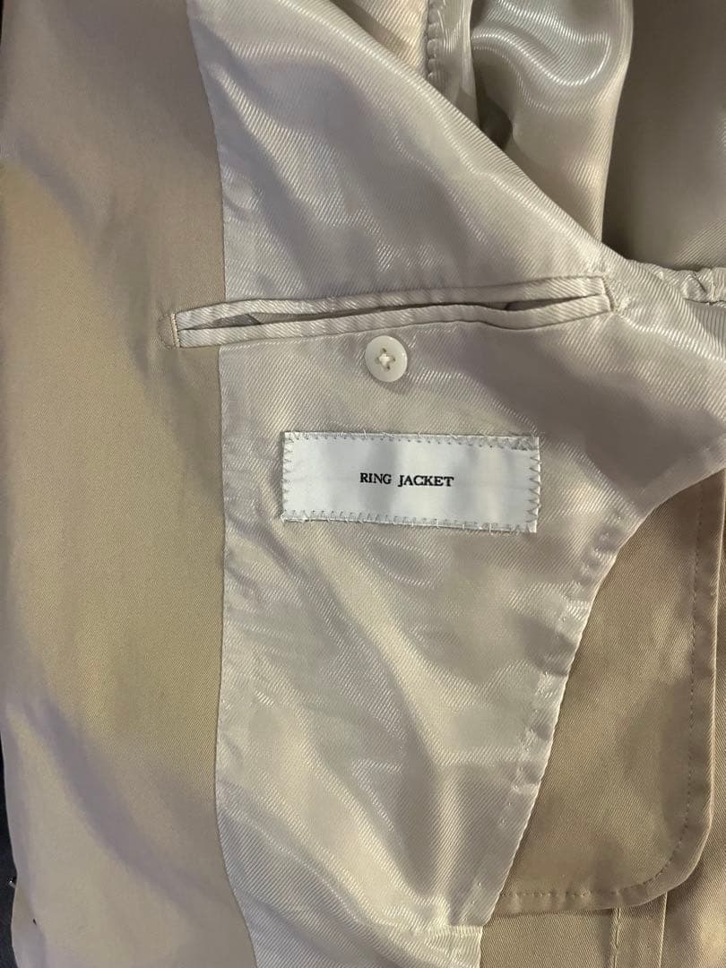 【リングヂャケット製】ビームスエフ　コットンスーツ