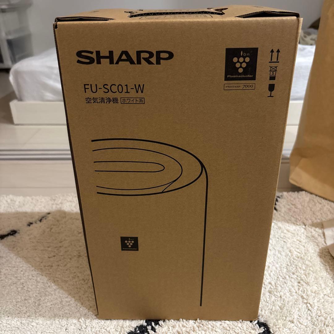 SHARP FU-SC01-W 空気清浄機 プラズマクラスター「新品未使用」