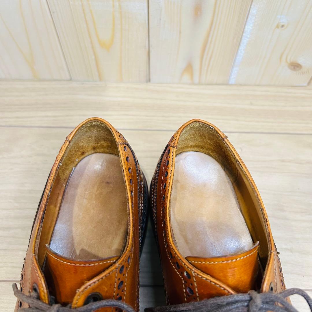 【美品】ジャランスリウァヤ 98602 セミブローグ 茶 UK7.5 26.5