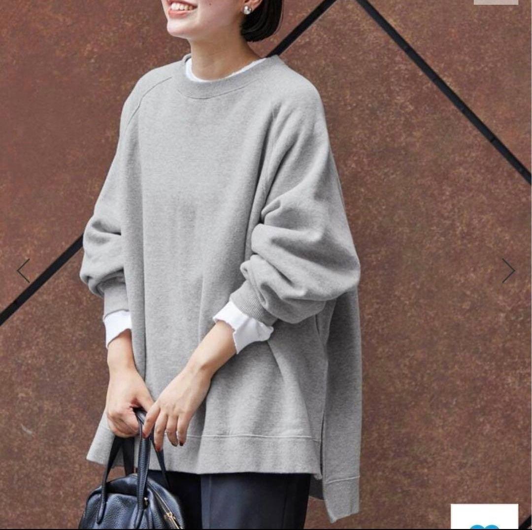 フレームワーク　ラグランポンチョスウェット グレー　　　　 13-4