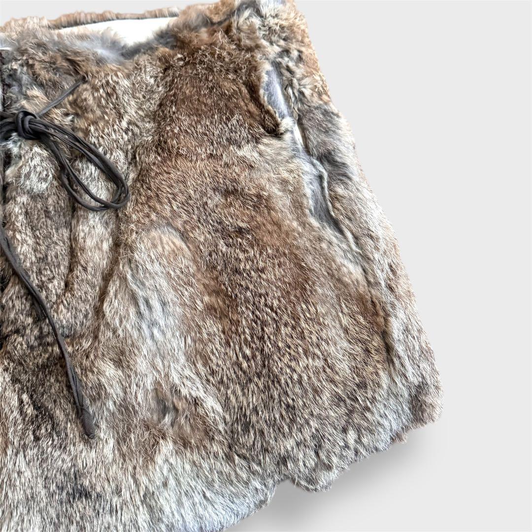 パンツ NUMBER (N)INE 09AW real rabbit fur pants