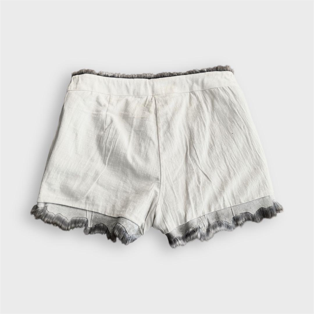 パンツ NUMBER (N)INE 09AW real rabbit fur pants