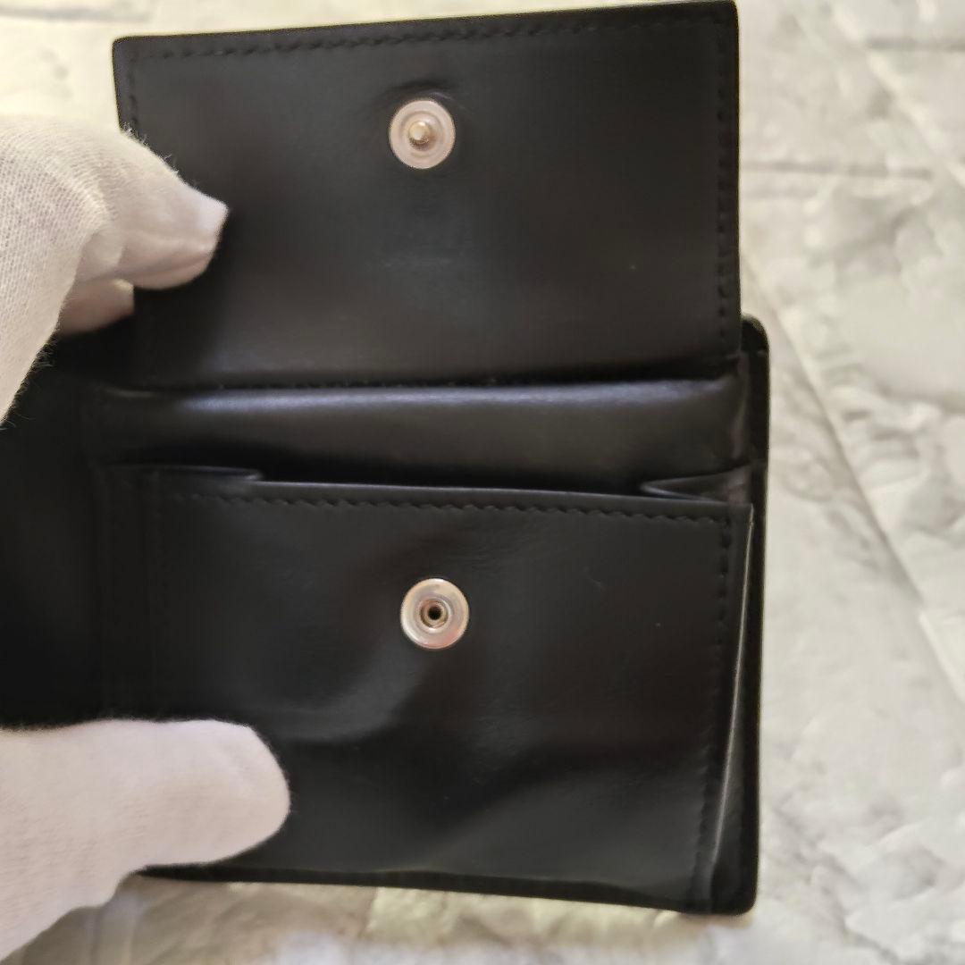 ボッテガヴェネタ カセット 二つ折り 財布 レザー 黒 伊製