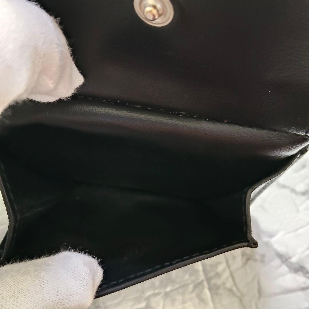 ボッテガヴェネタ カセット 二つ折り 財布 レザー 黒 伊製