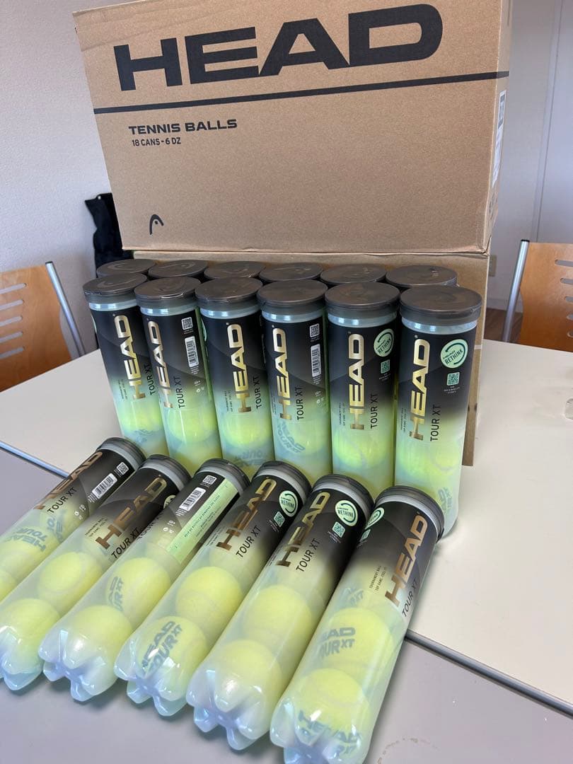 【新品未使用】HEAD TOUR XT 72個（4球入り缶×18缶）