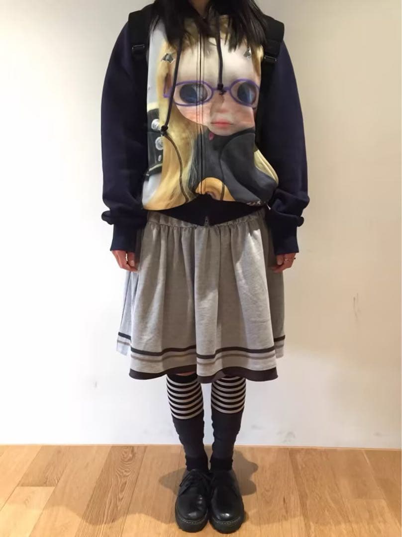 Coyseio x Blythe Folding グレー ギャザースカート