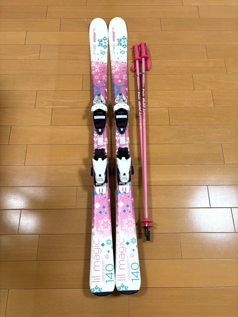 Magic スキー板 140cm ピンクセット