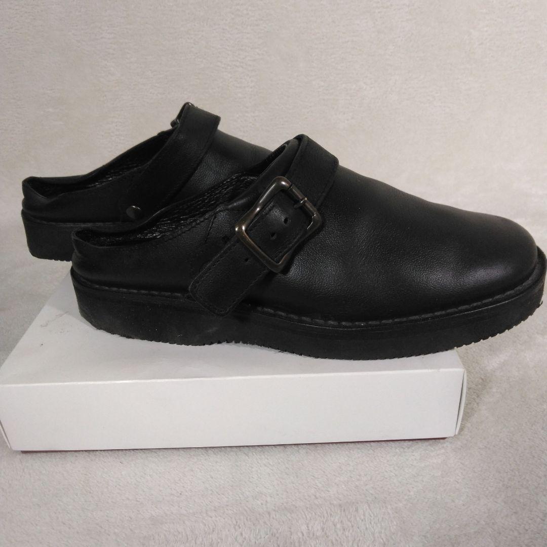 danner d8107 ブラックレザーサボ・クロッグサンダル