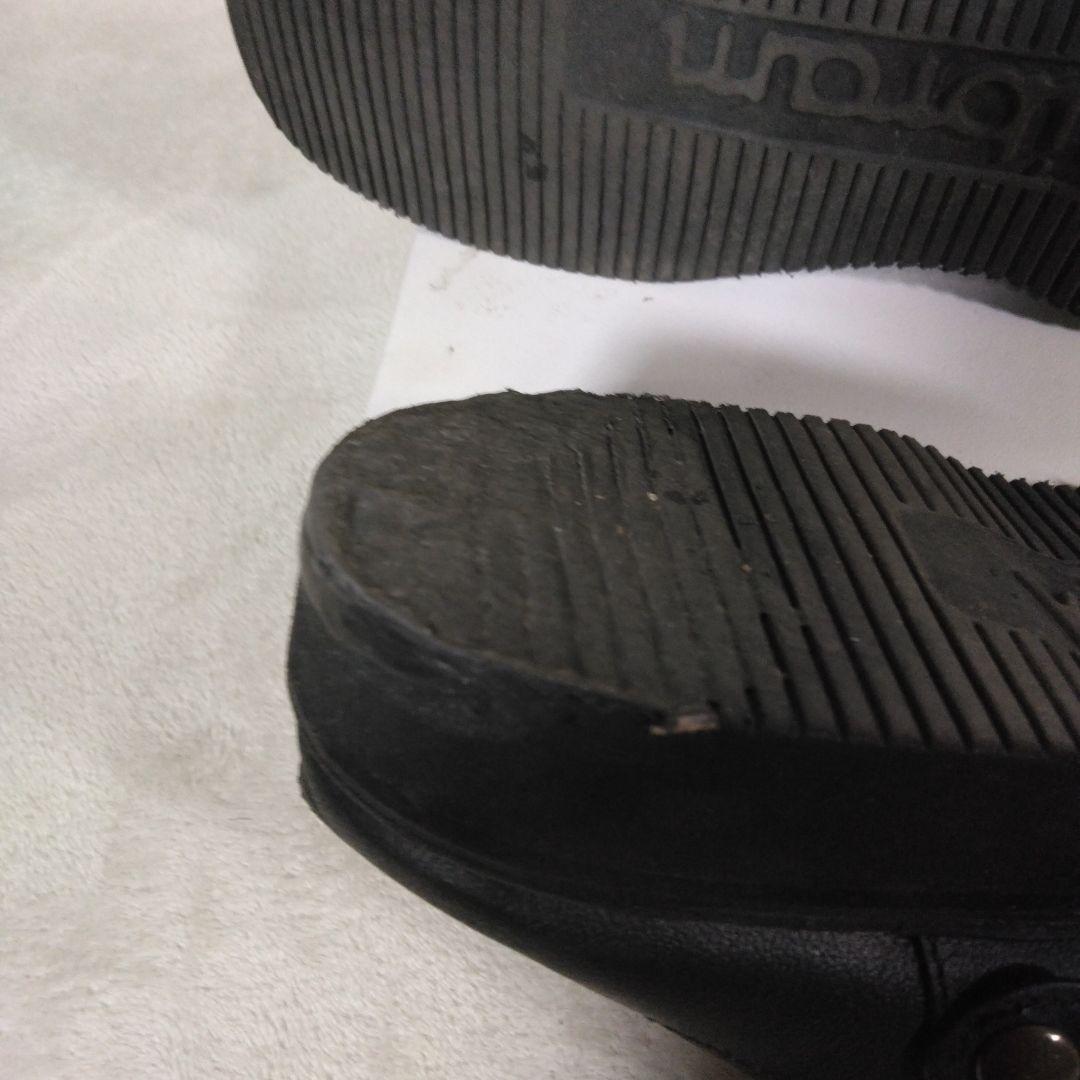 danner d8107 ブラックレザーサボ・クロッグサンダル