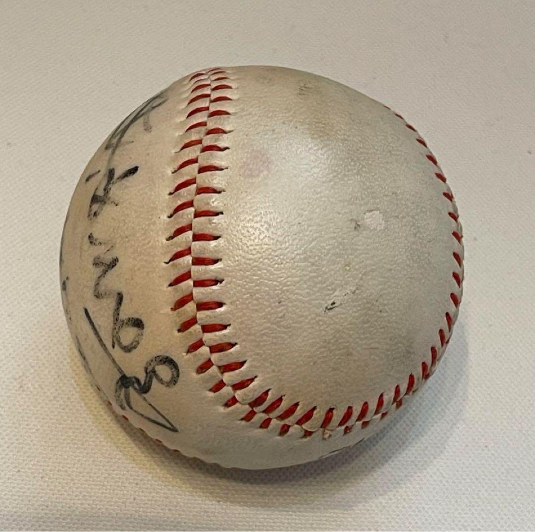 星野仙一　サインボール　中日　ドラゴンズ　現役時代　野球　星野　サイン