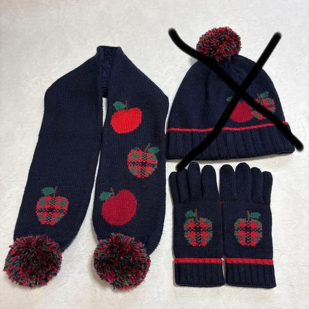 ひつじ ファミリア マフラー 手袋 2点セット