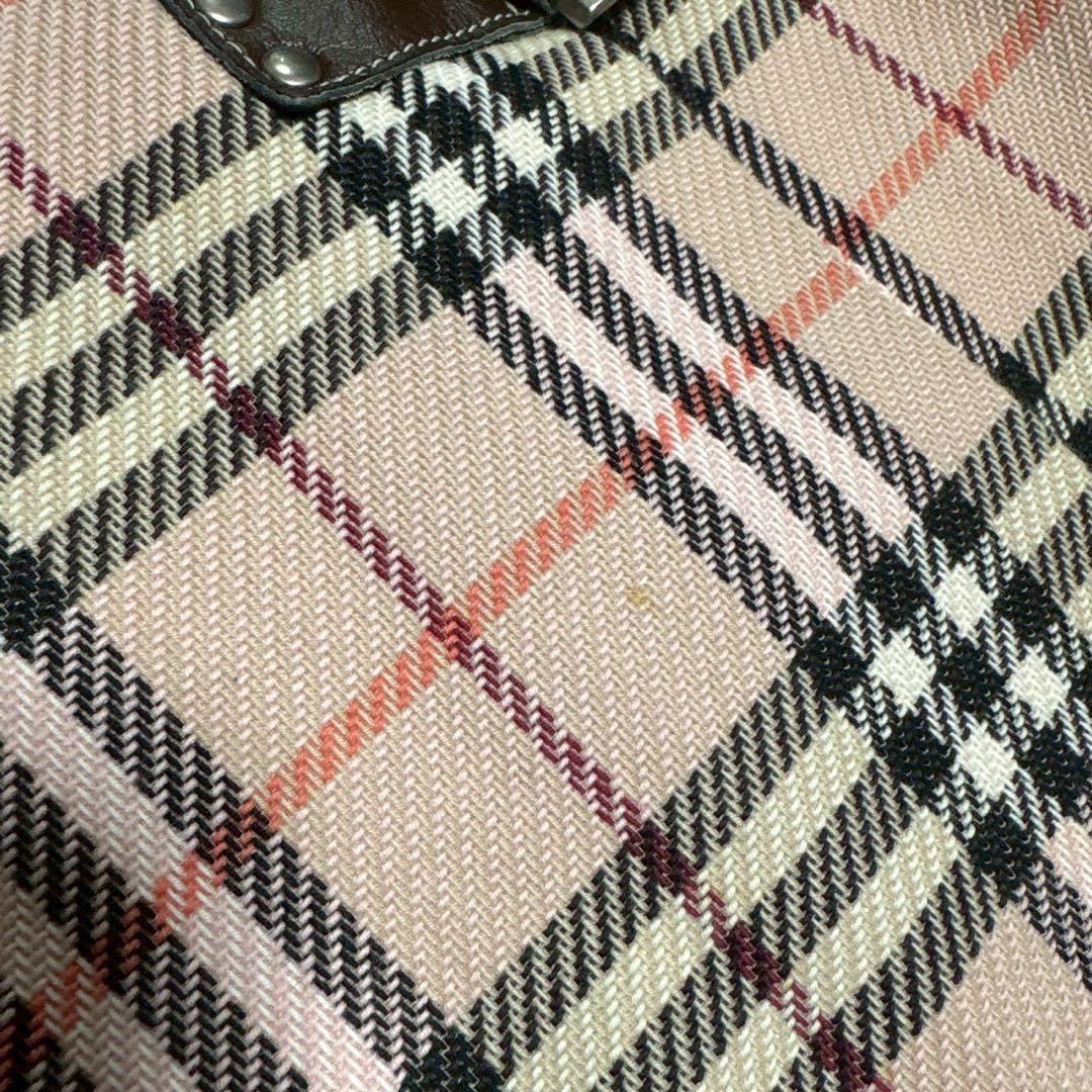 バーバリー　ブルーレーベル　ノバチェック　ピンク　ミニスカート　タイトスカート