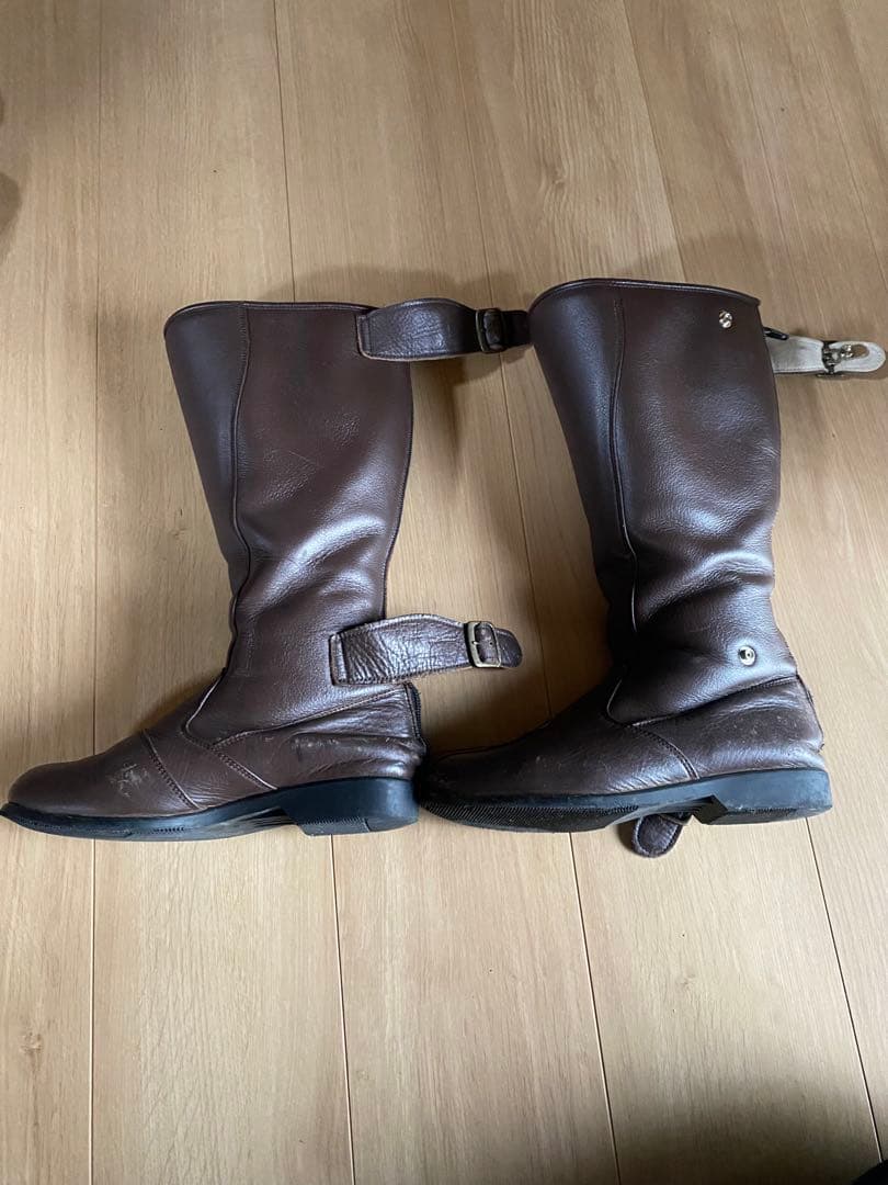 特攻ブーツ　本革　旧車會　バイク　23cm