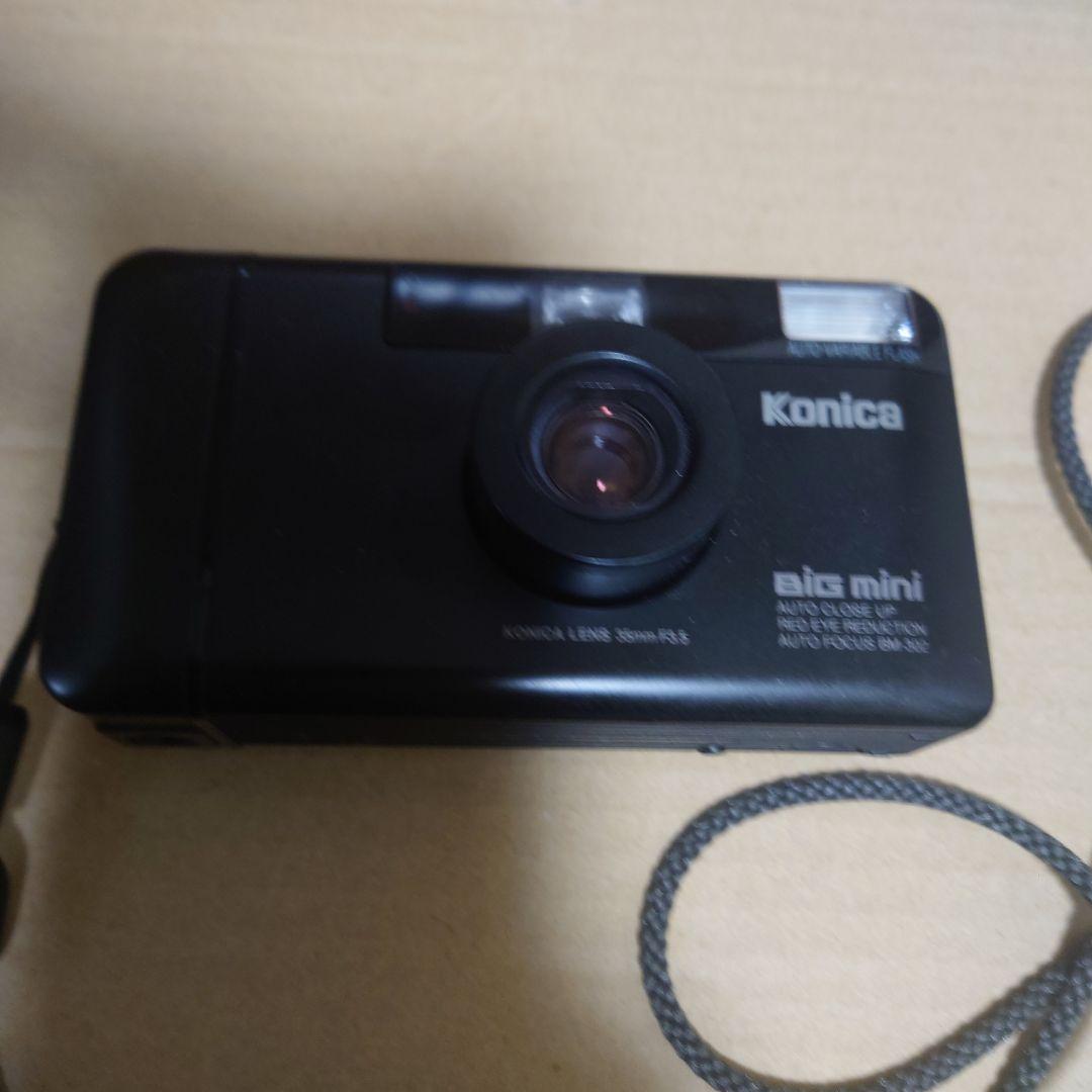 Konica Big Mini コンパクトカメラ/動作確認済み・ケース付き