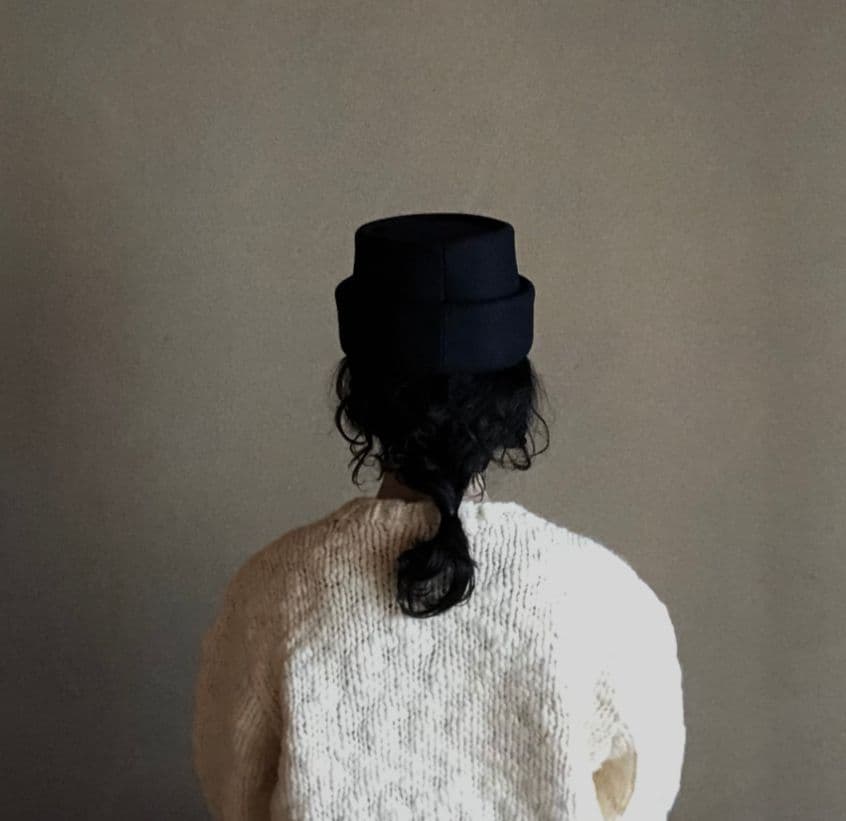 みて◎えん帽◎黒◎帽子◎mite