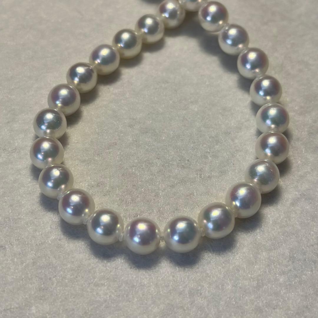 テリ最強 花珠級 アコヤ真珠　パール ネックレス 45cm 2way 留花