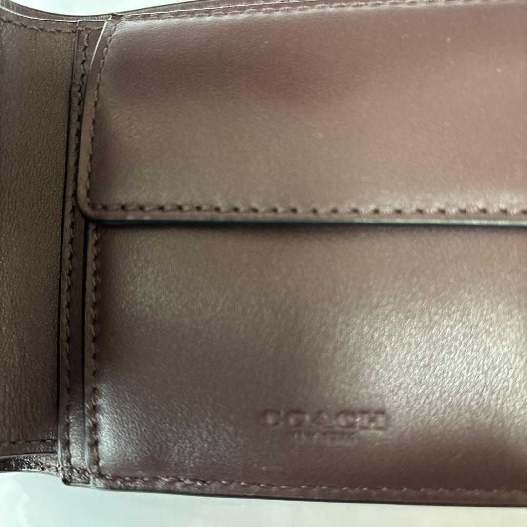 新品　アメリカ　コーチ　ショップ　購入　紳士　折財布