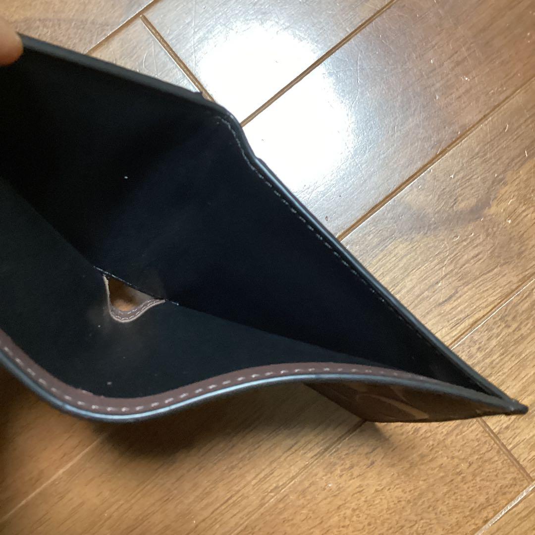 新品　アメリカ　コーチ　ショップ　購入　紳士　折財布