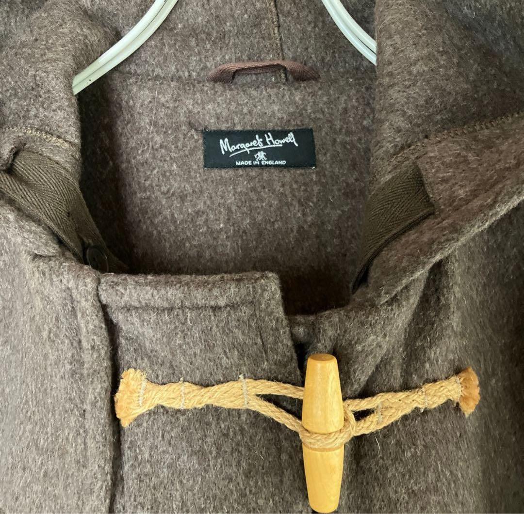 【MARGARET HOWELL】ウール ダッフルコートブラウン 大人カジュアル