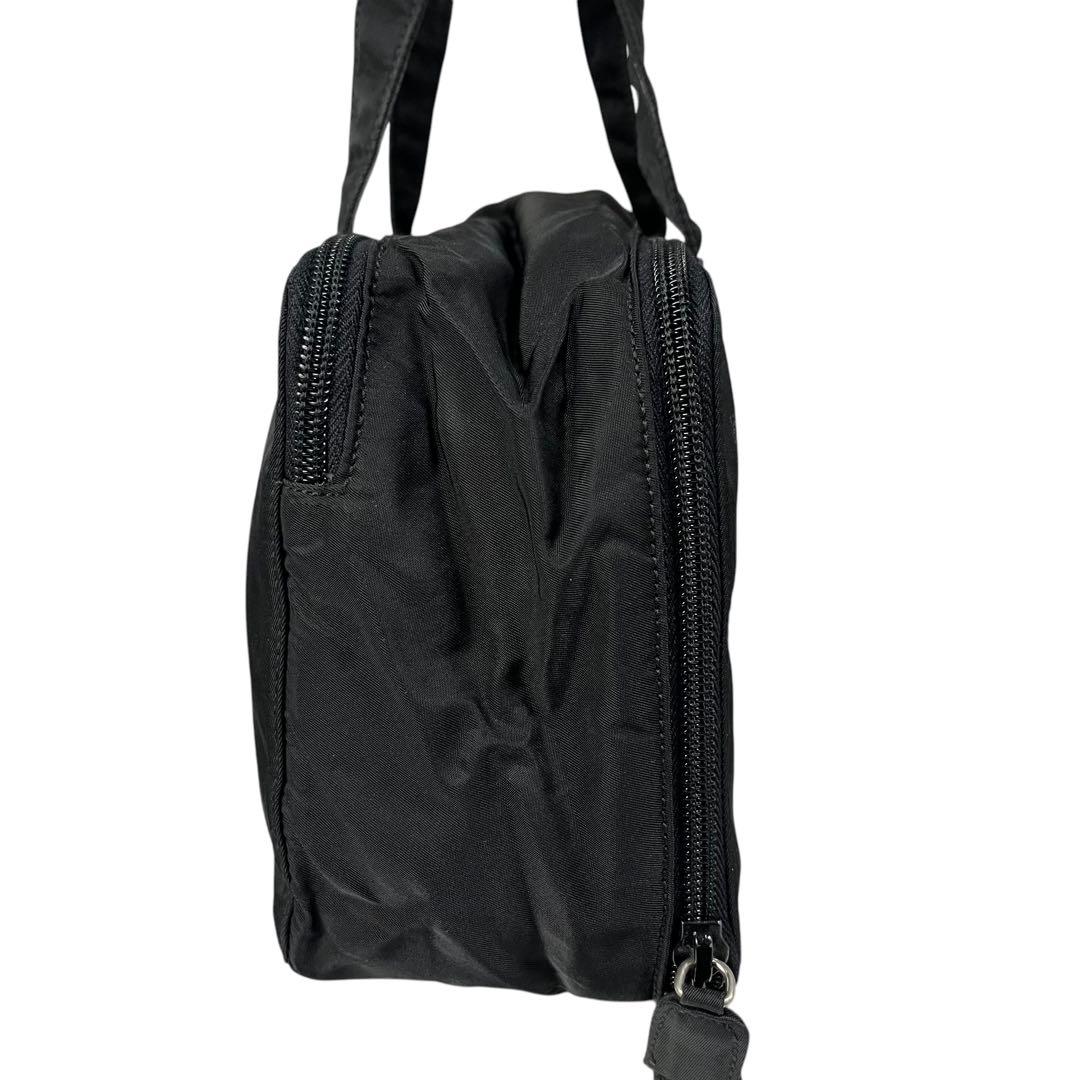正規品 4548 PRADA プラダ ハンドバッグ ナイロン ブラック