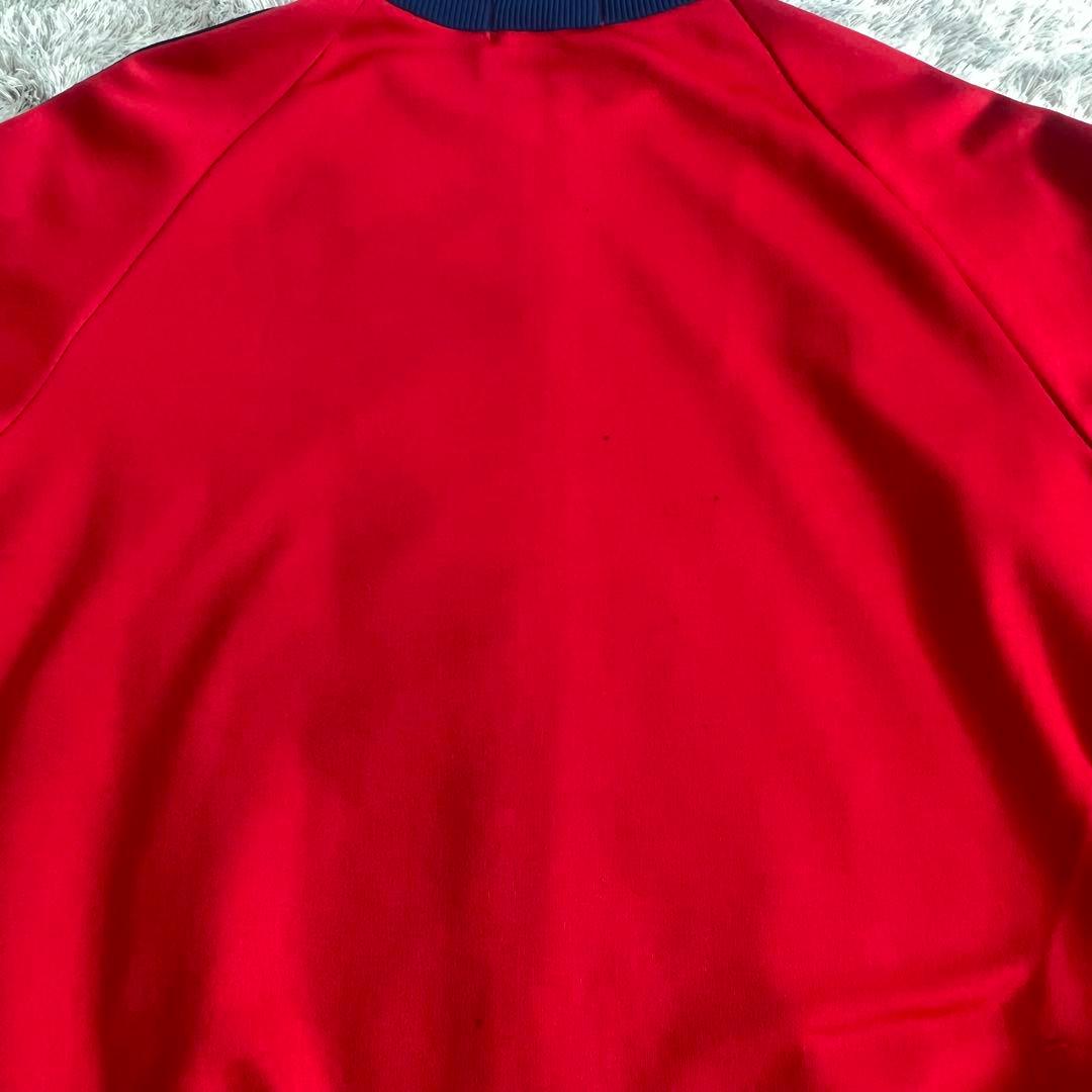 5号 adidas デサント トラックジャケット 70s 80s 赤紺 古着