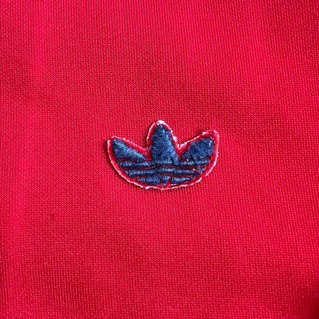5号 adidas デサント トラックジャケット 70s 80s 赤紺 古着