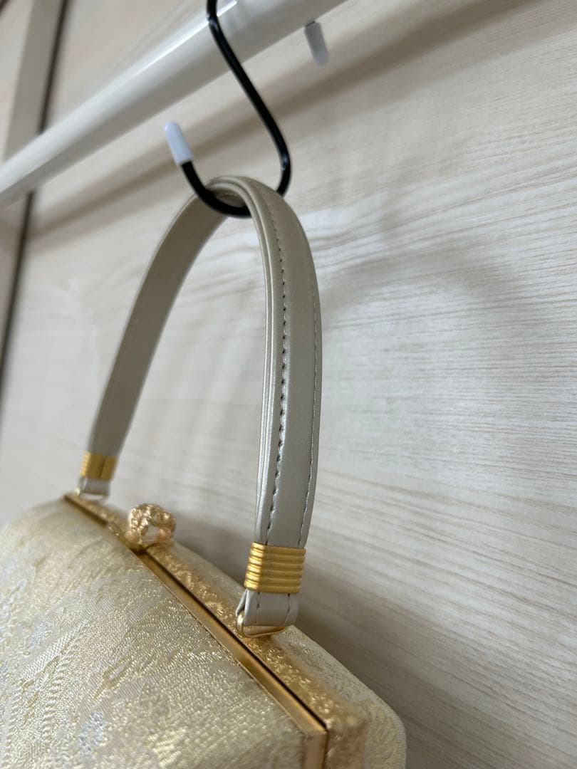 和装用 ゴールドバッグと草履セット お揃い 23.5cm ラメ