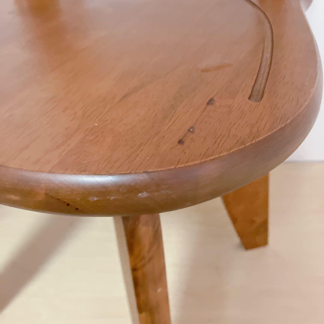 木製　回転式　ダイニングチェア　2脚セット　木製椅子　北欧　アームレスチェア