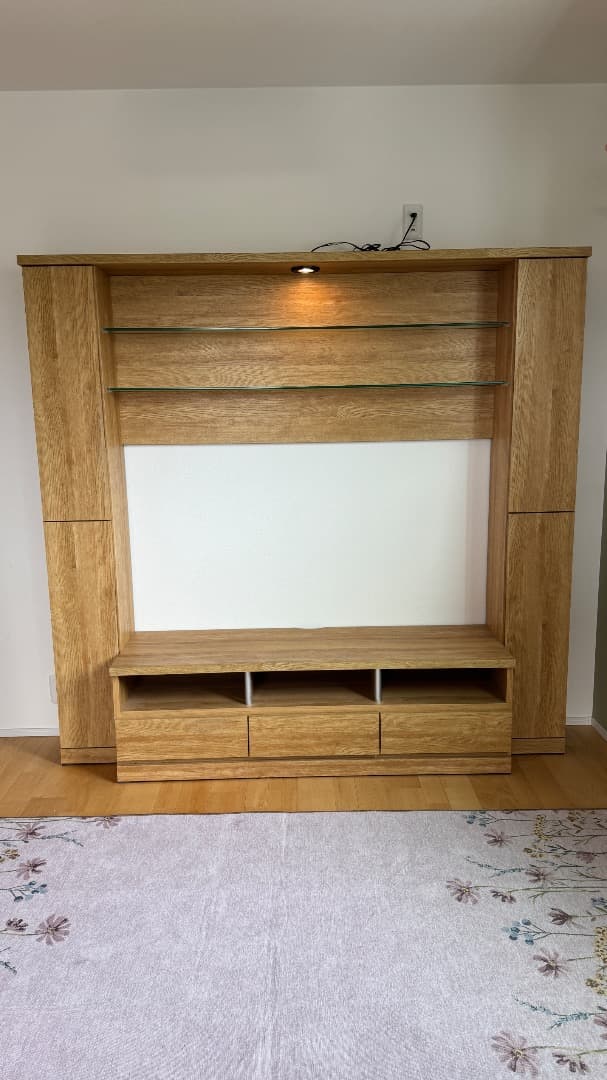 テレビ台 テレビボード 幅190cm 高さ180cm ハイタイプ 北欧