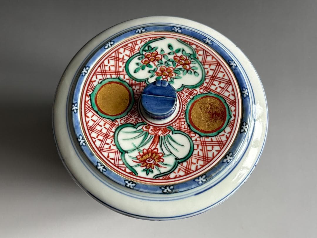 松谷造　染付竹　水指　茶道具