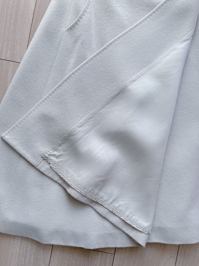 フォクシー　foxeyカシミヤスカート 38 オイスターベージュ