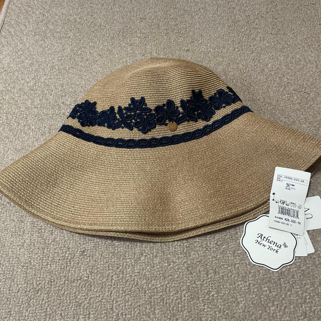 Athena New York のレース麦わら帽子