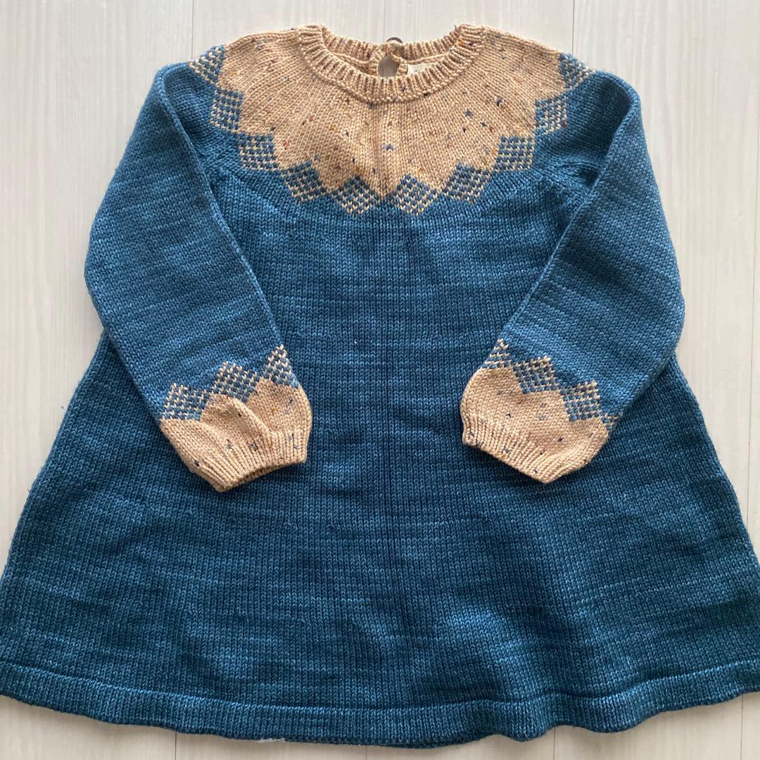 Misha & Puff 6Y 長袖ニットワンピース