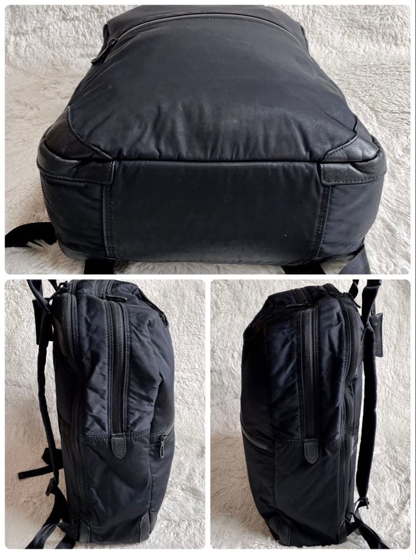 ペッレモルビダ レザー ナイロン 大容量 バックパック リュック ビジネスバッグ