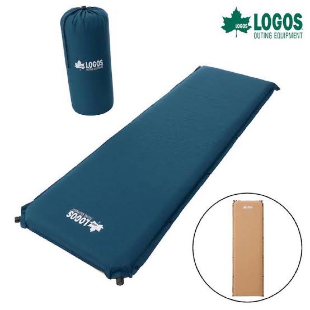 ロゴス(LOGOS）100セルフインフレートマット SOLO　ブルー
