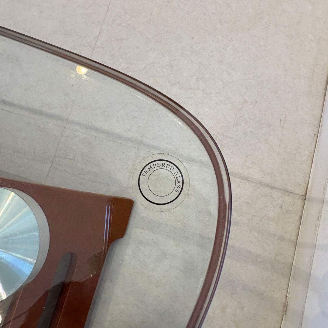 ガラス天板 ローテーブル　センターテーブル　デザイナーテーブル