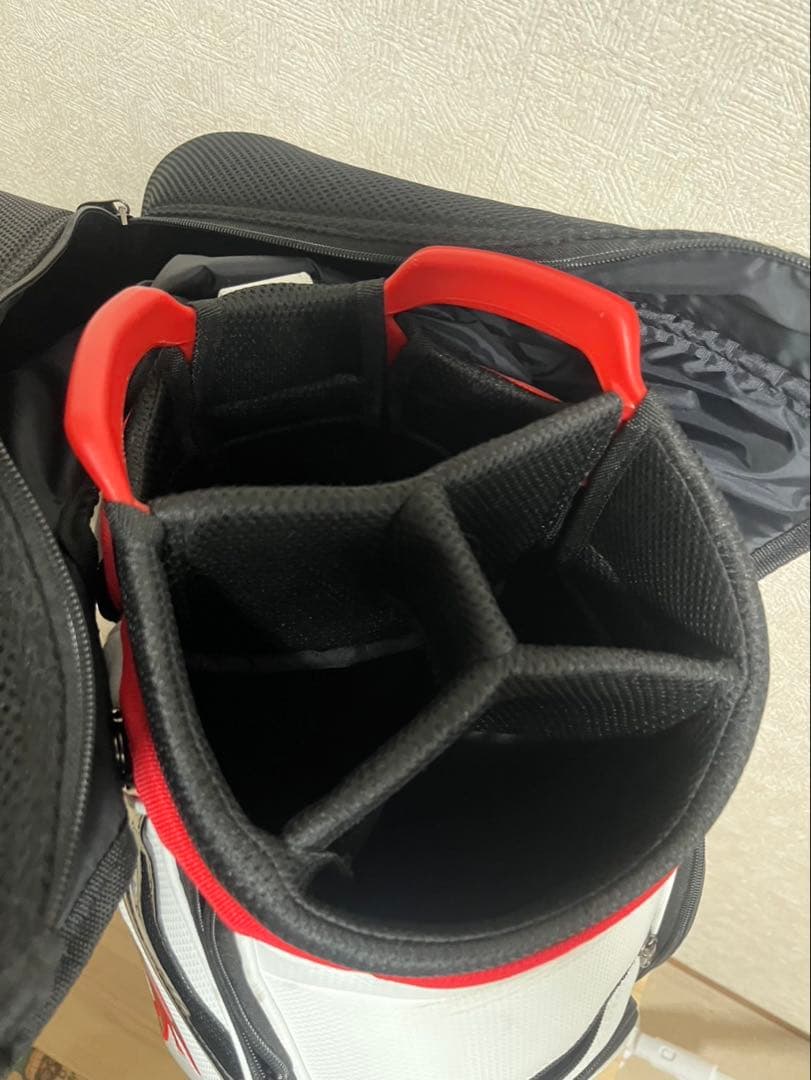 Srixon キャディバッグ ホワイト/ブラック/レッド