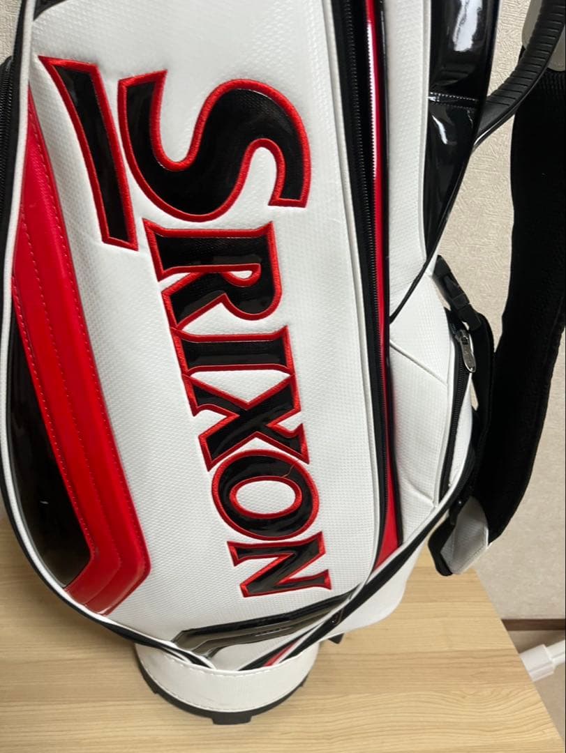 Srixon キャディバッグ ホワイト/ブラック/レッド