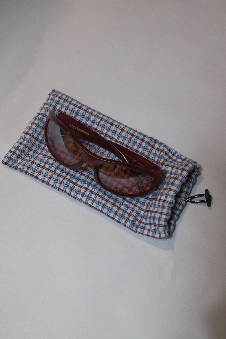 this uniform サングラス カラーレンズ オーバル Y2K