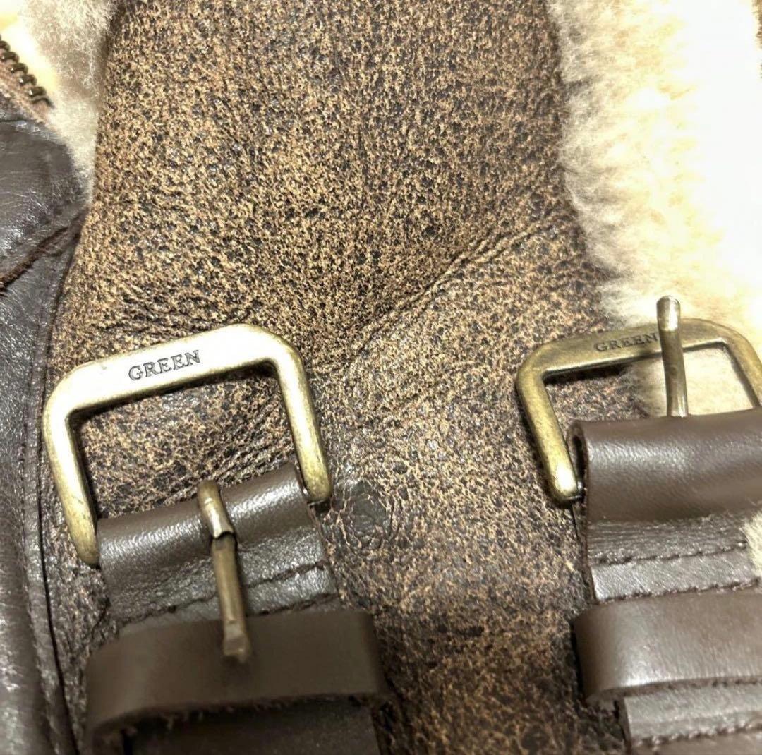 【現HYKE】 green MAN リアルムートン　B3 size1