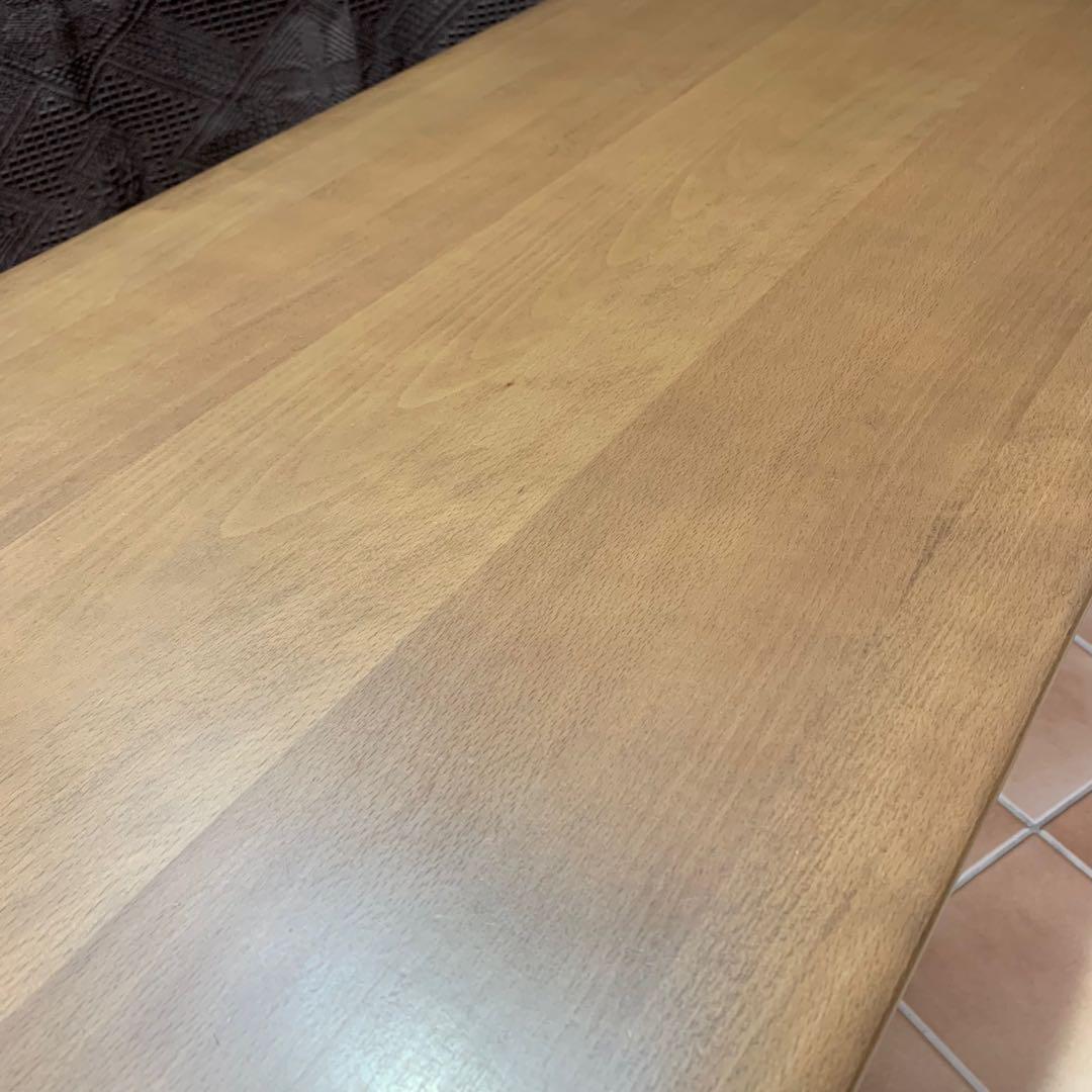 【美品】ニトリ 幅110cm 無垢材 天然木 センターテーブル アルナス110